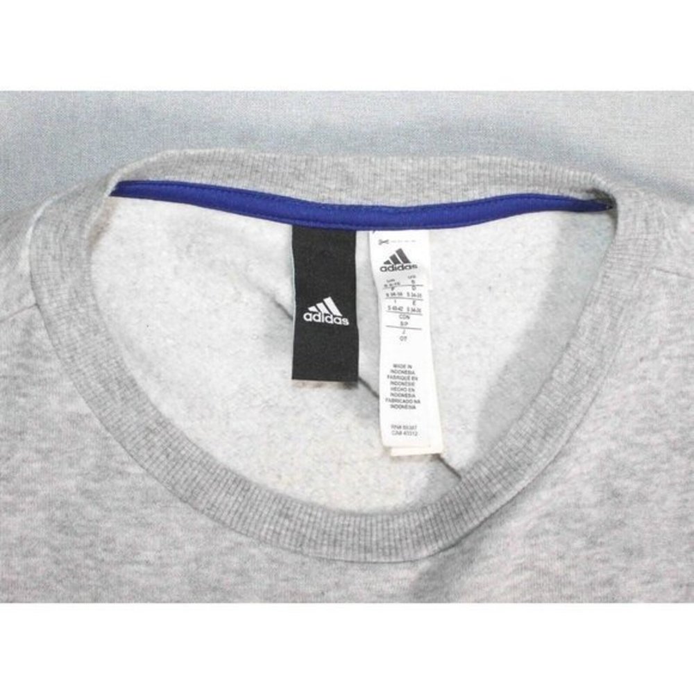 Adidas Mesh Trim Fleece Sweatshirt CF0299 Women's Size Small 8-10‎  EXCELLENT - Picture 4 of 4